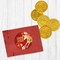 12 Pack Lucky Money Red Envelope With Gold Chocolate Coins (5 Coins Per Envelope) - Lunar New Year Celebration Favors For Wealth & Success (Year Of The Horse)